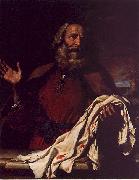  Giovanni Francesco  Guercino Jacob Receiving Joseph's Coat oil